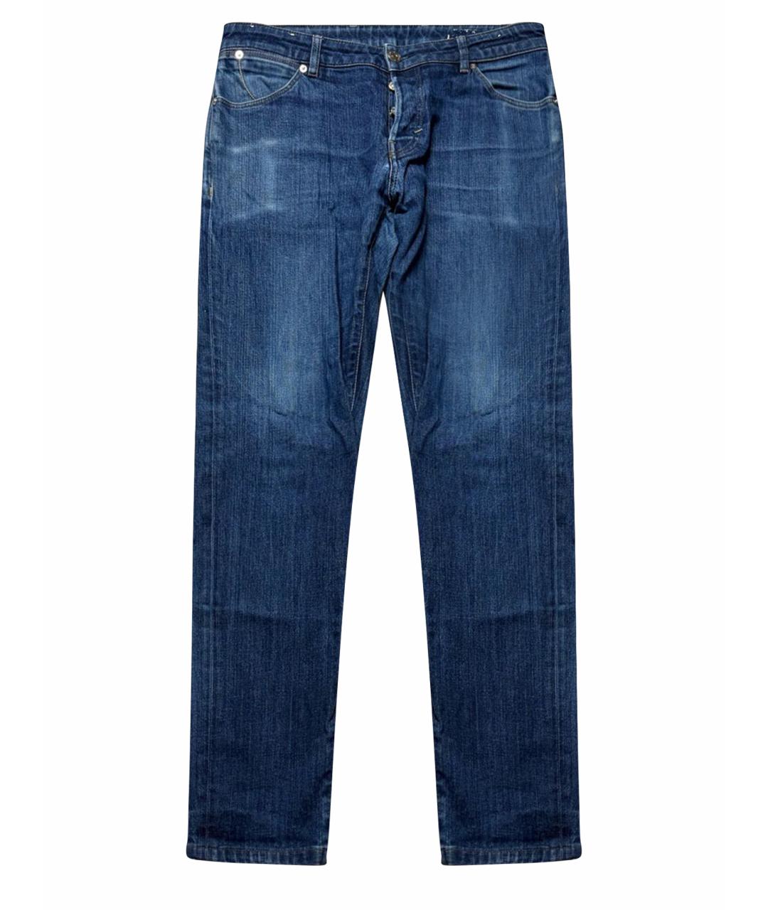 PT TORINO Темно-синие хлопко-эластановые джинсы, фото 1