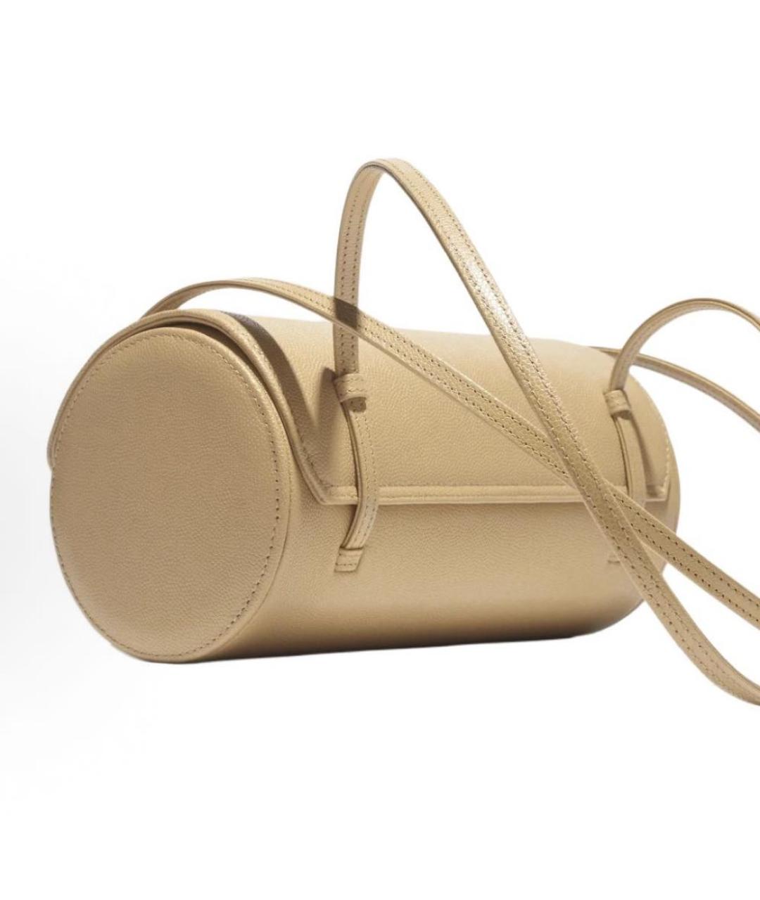 CHANEL Бежевая кожаная сумка через плечо, фото 3