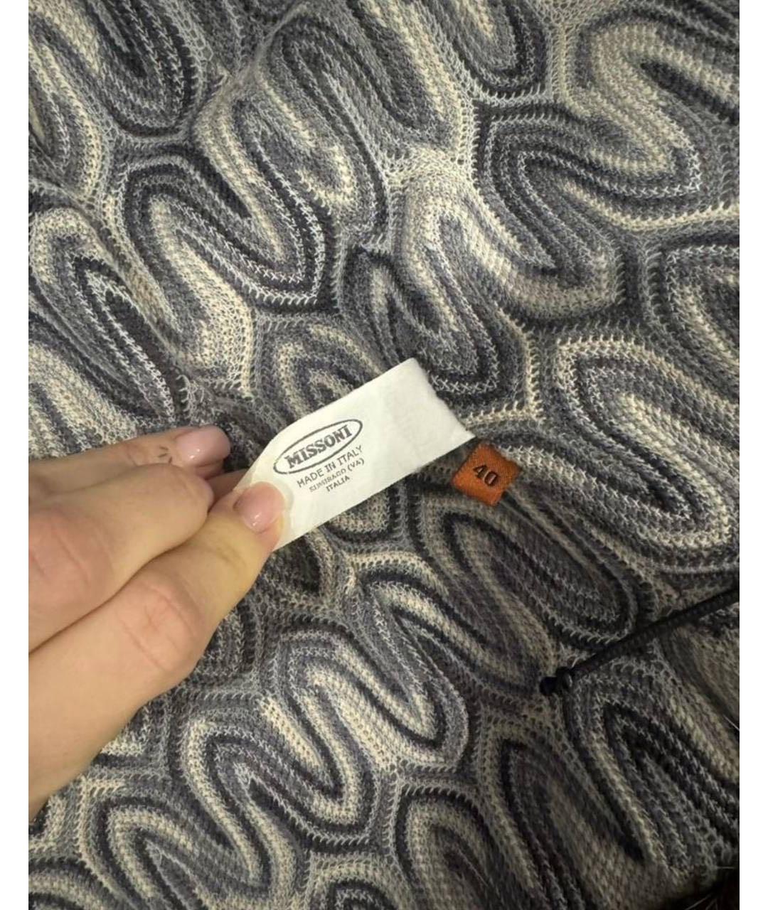 MISSONI Серый шерстяной жилет, фото 6