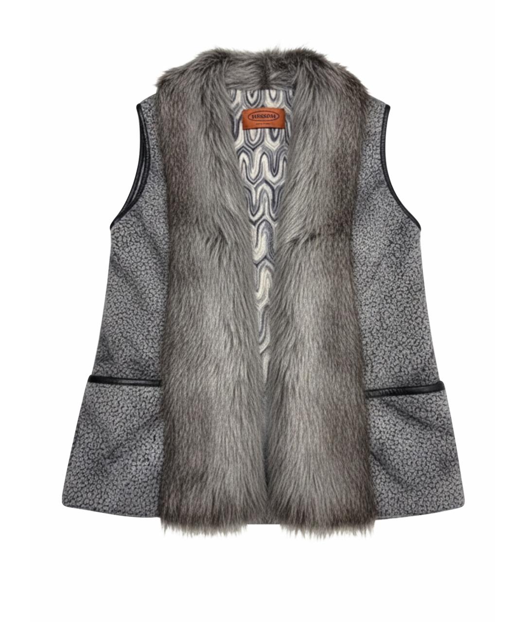 MISSONI Серый шерстяной жилет, фото 1