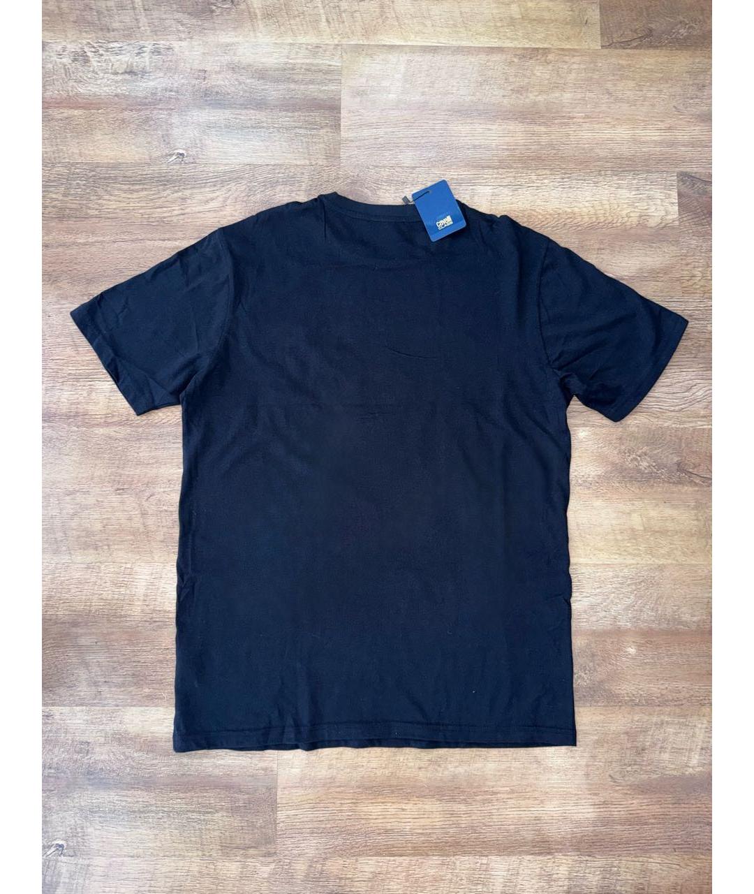 CAVALLI CLASS Черная хлопковая футболка, фото 2