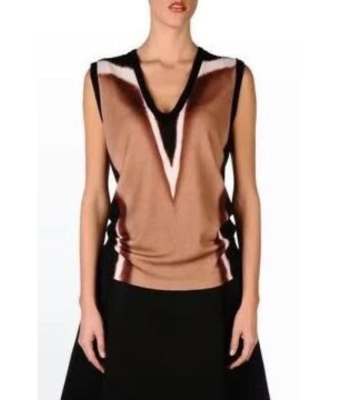 PHILOSOPHY Коричневая шерстяная жилетка, фото 4