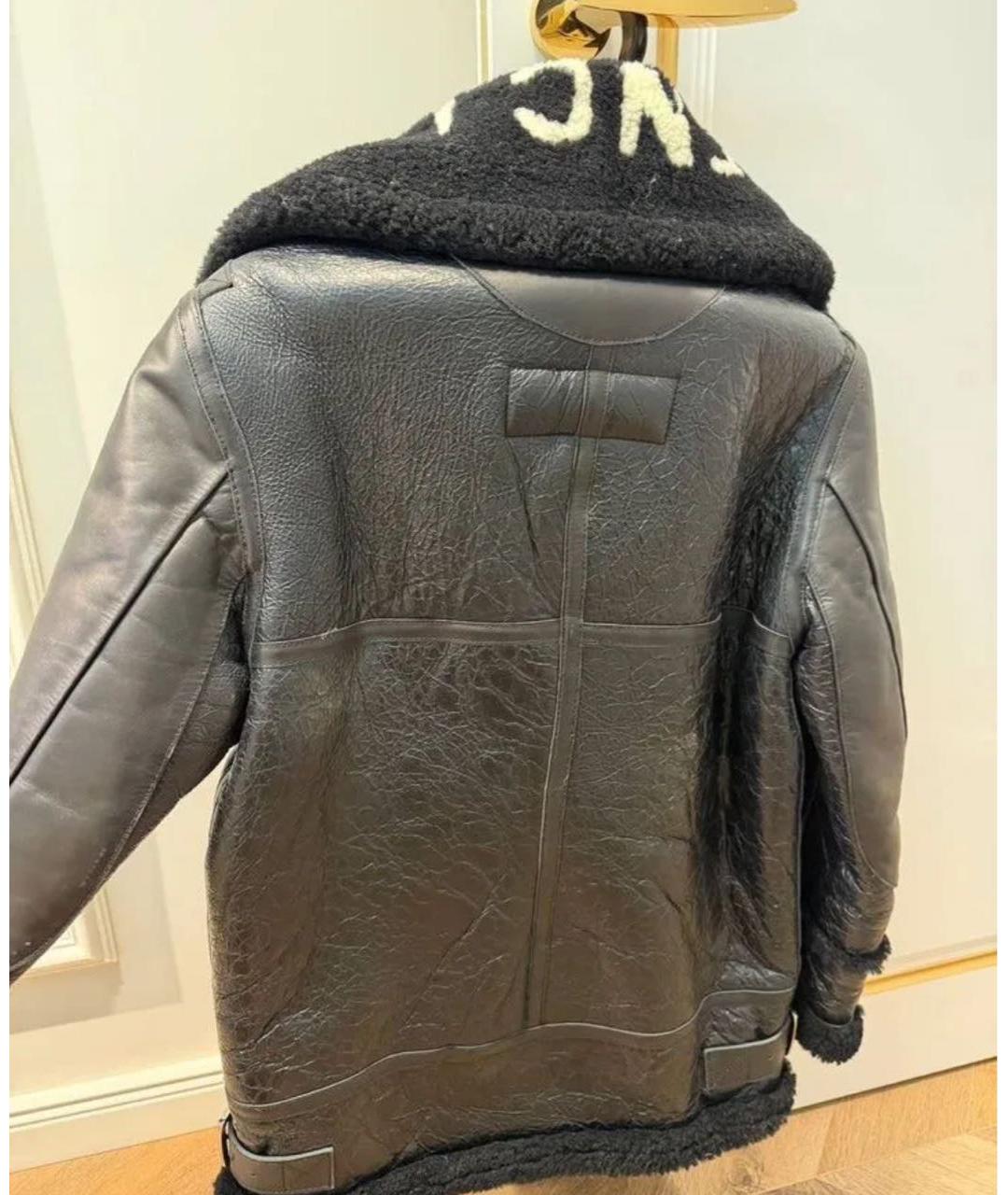 BALENCIAGA Черная дубленка, фото 2