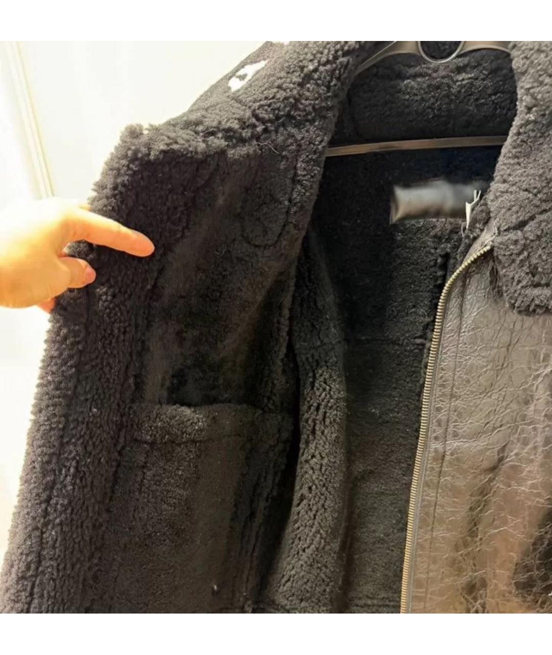 BALENCIAGA Черная дубленка, фото 3