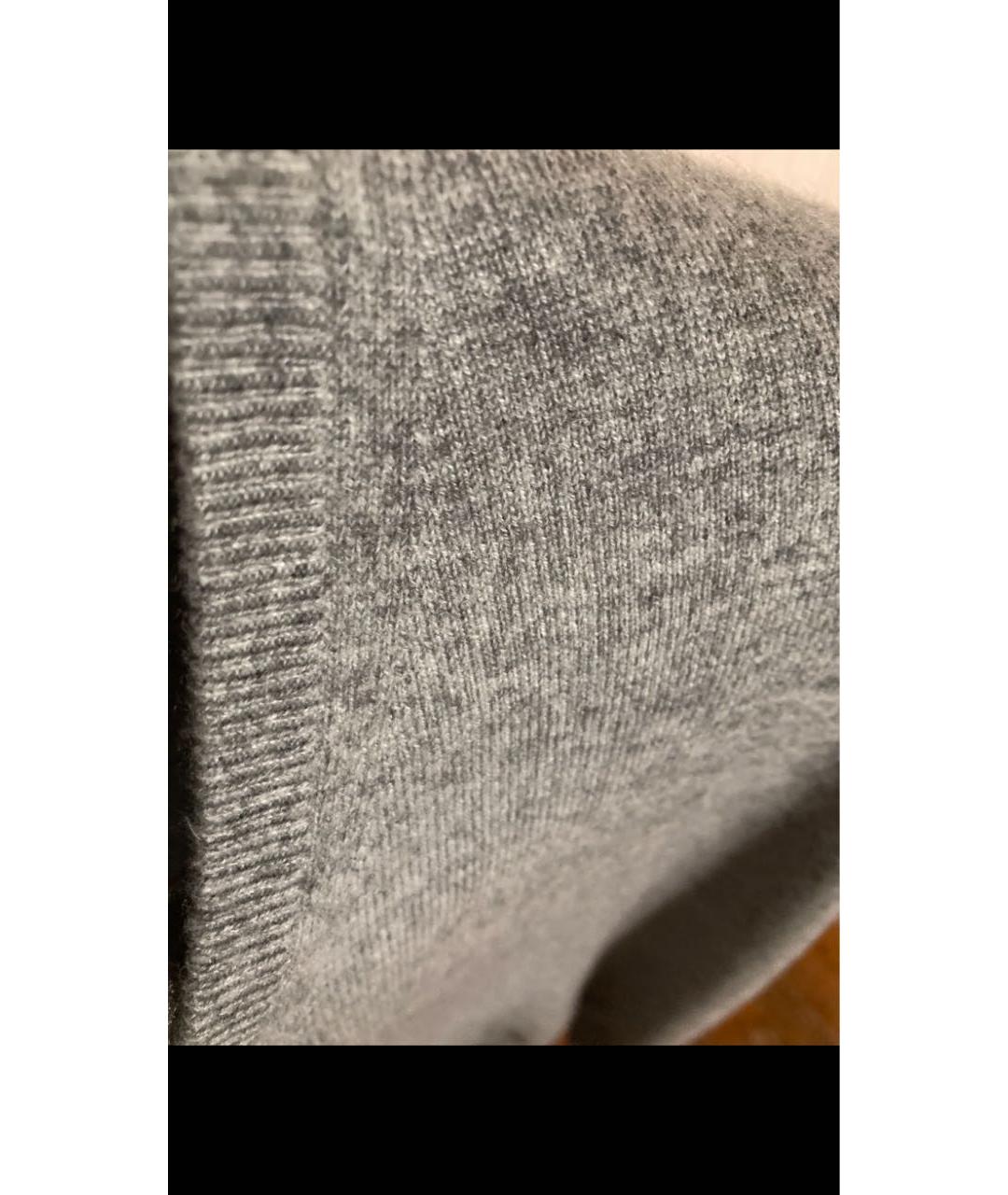 LORO PIANA Серый кашемировый джемпер / свитер, фото 4