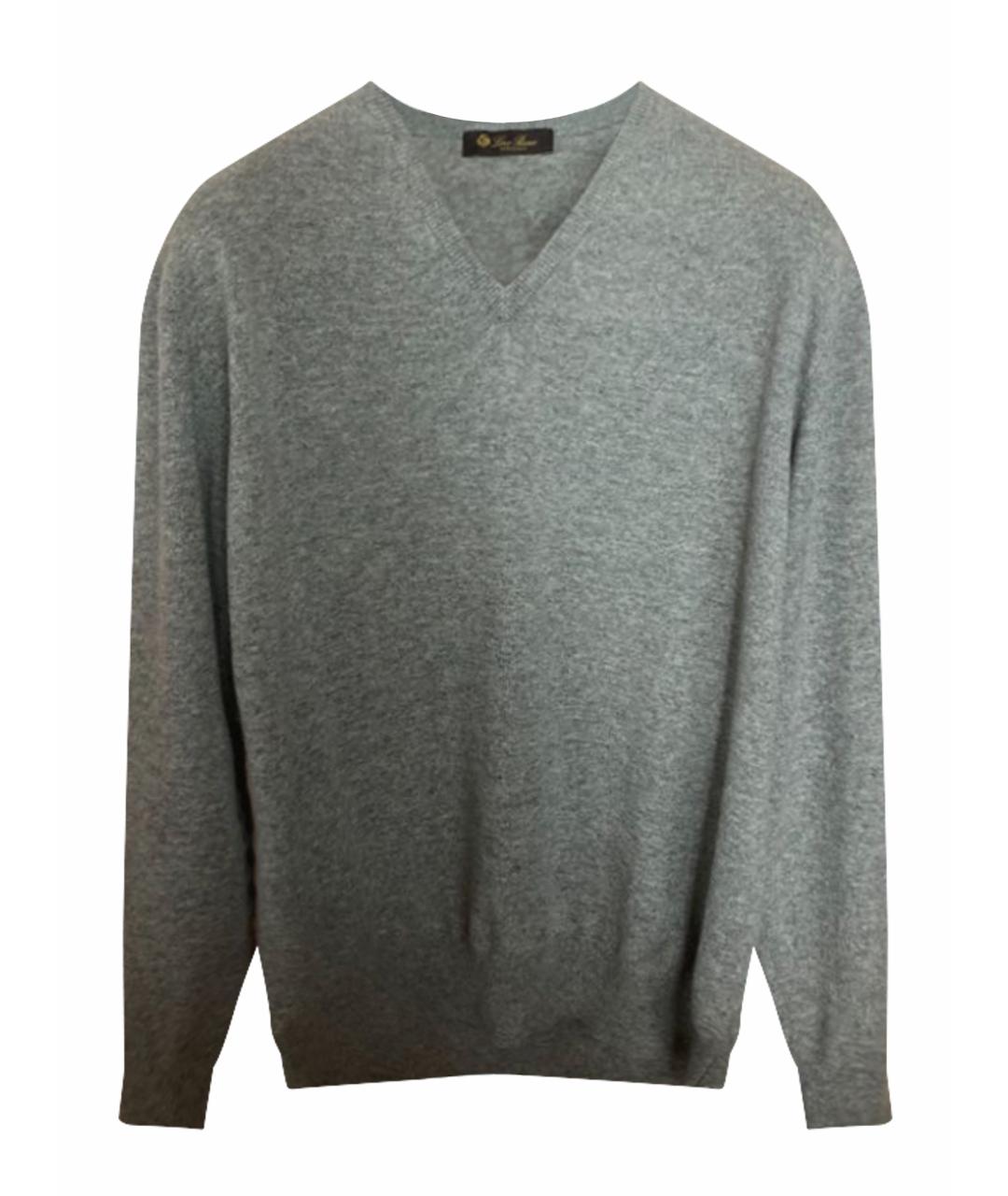 LORO PIANA Серый кашемировый джемпер / свитер, фото 1