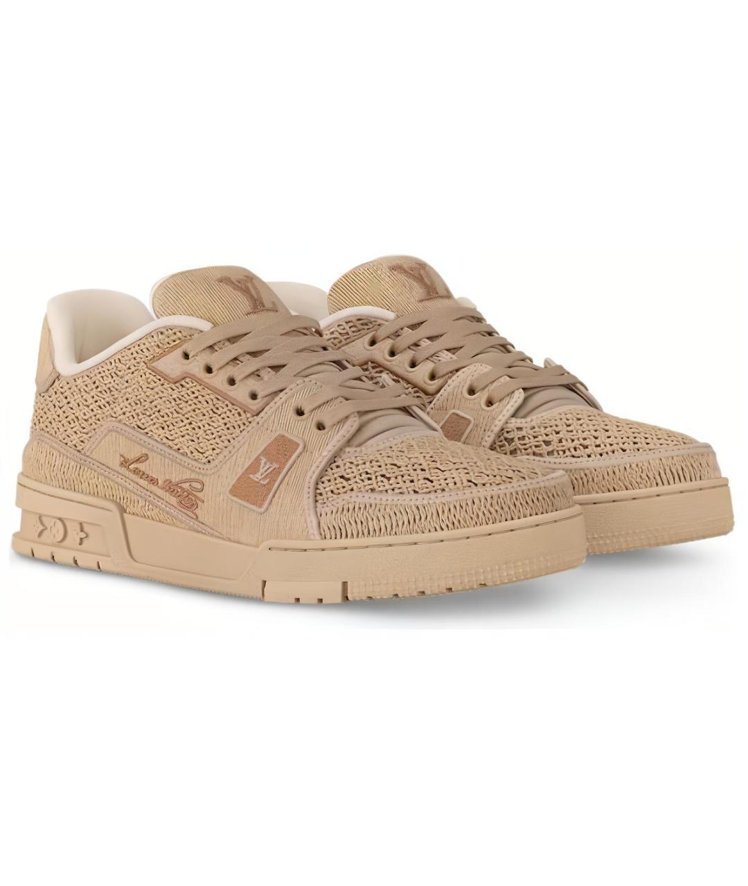 LOUIS VUITTON Бежевые кроссовки, фото 3