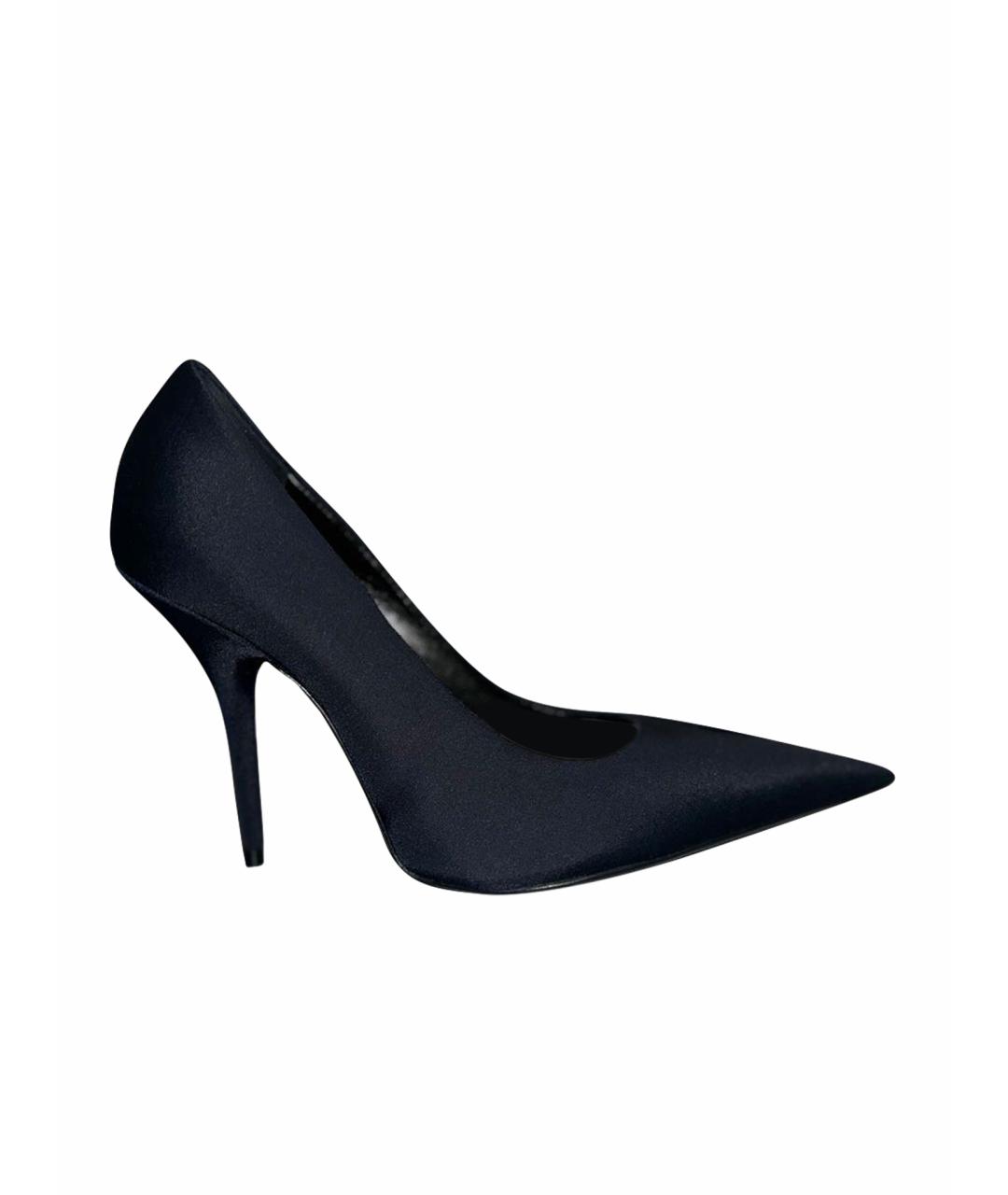 BALENCIAGA Черные текстильные туфли, фото 1