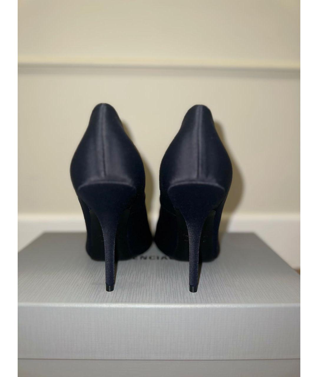 BALENCIAGA Черные текстильные туфли, фото 5