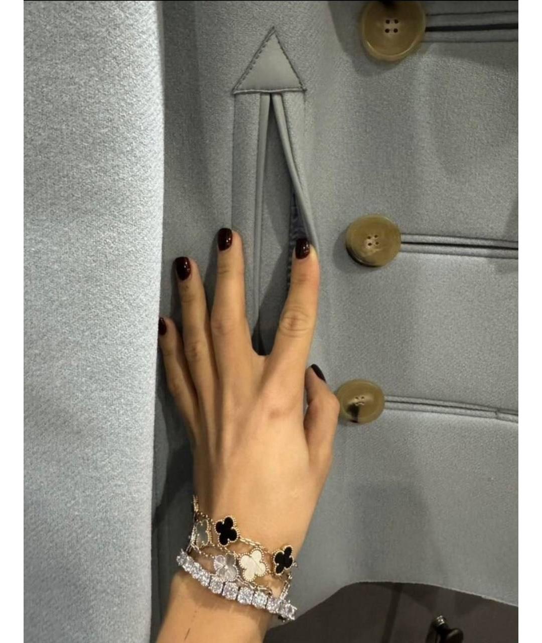 LANVIN Голубое шерстяное пальто, фото 4