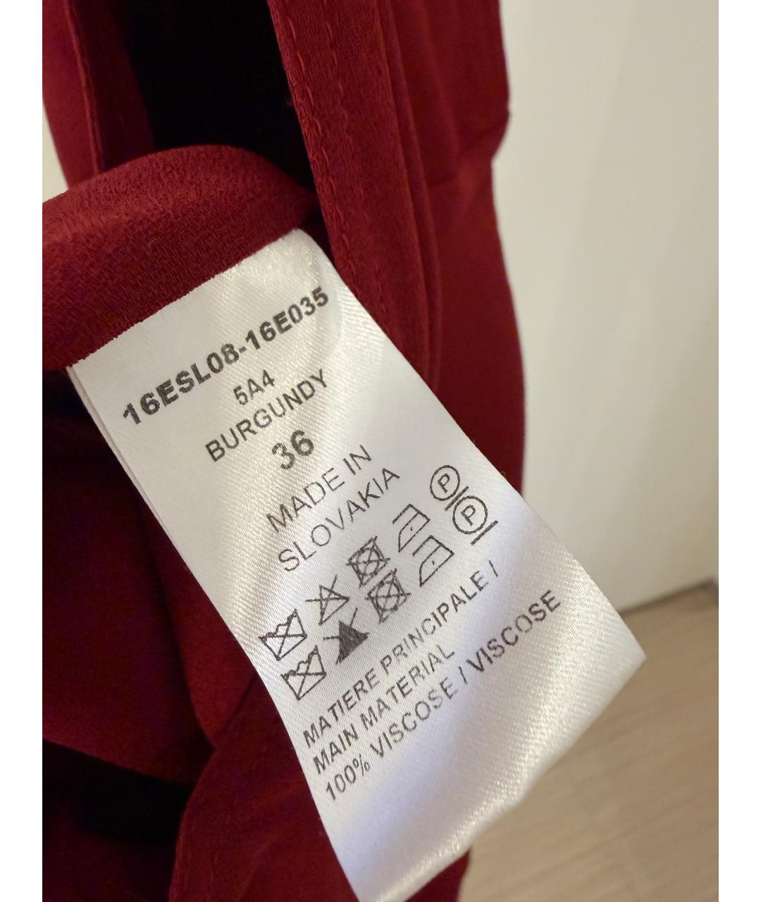 CHLOE Бордовый вискозный комбинезон, фото 5