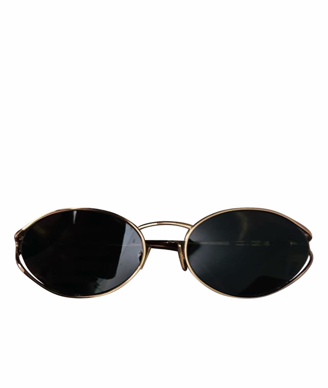 MIU MIU Коричневые металлические солнцезащитные очки, фото 1