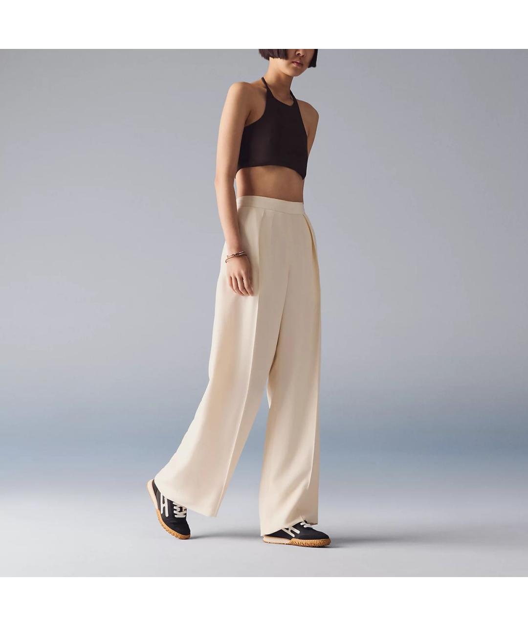 HERMES Черные кожаные кроссовки, фото 3