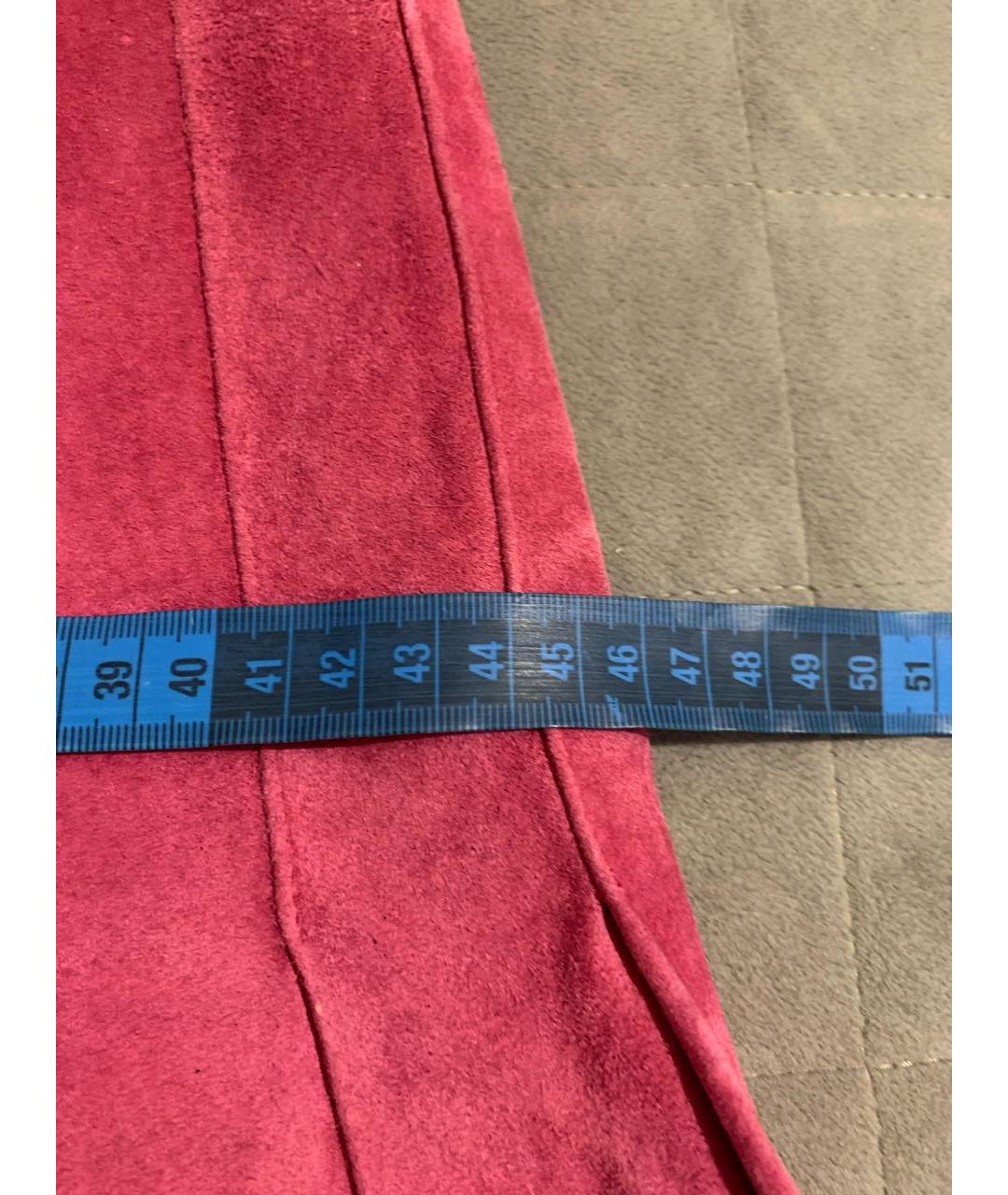 JEAN PAUL GAULTIER Розовая бархатная юбка мини, фото 6