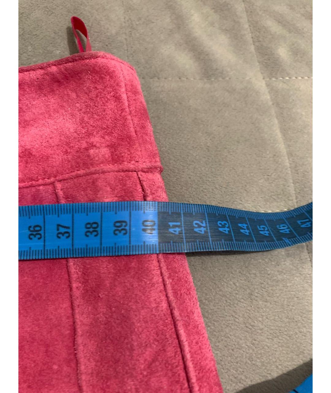 JEAN PAUL GAULTIER Розовая бархатная юбка мини, фото 7