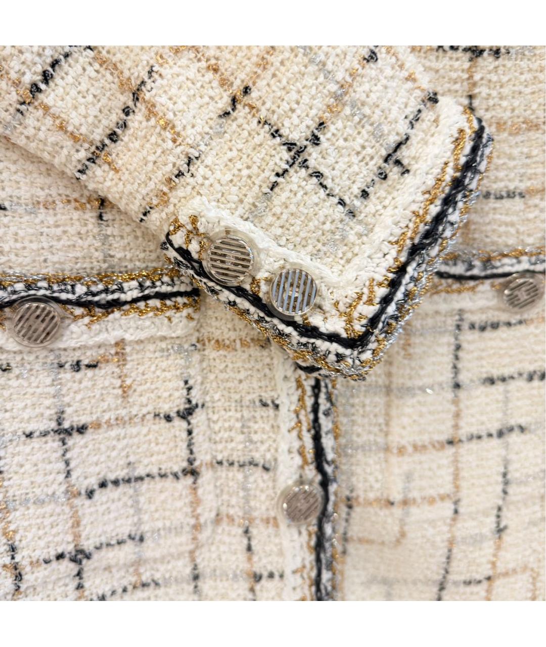 CHANEL Мульти твидовый жакет/пиджак, фото 7