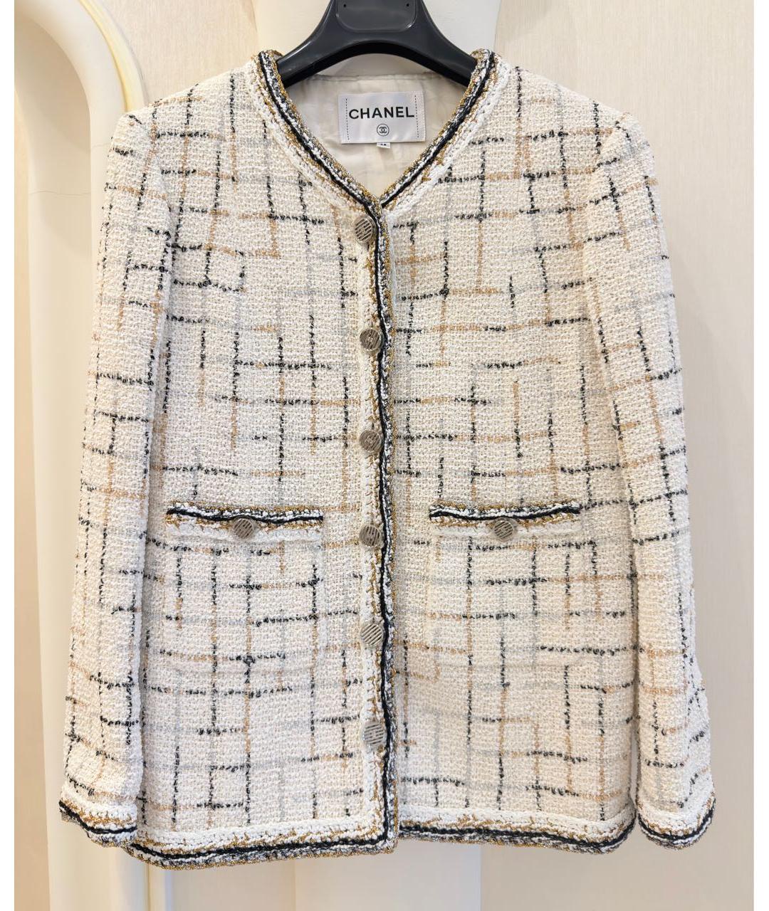 CHANEL Мульти твидовый жакет/пиджак, фото 9