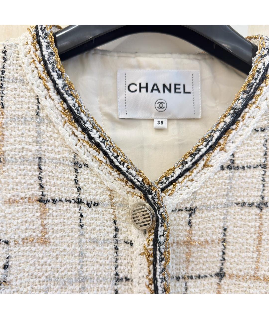 CHANEL Мульти твидовый жакет/пиджак, фото 4