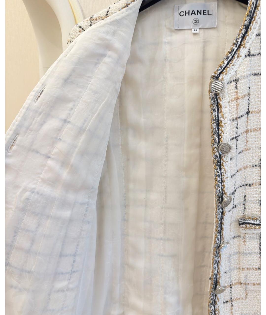 CHANEL Мульти твидовый жакет/пиджак, фото 6