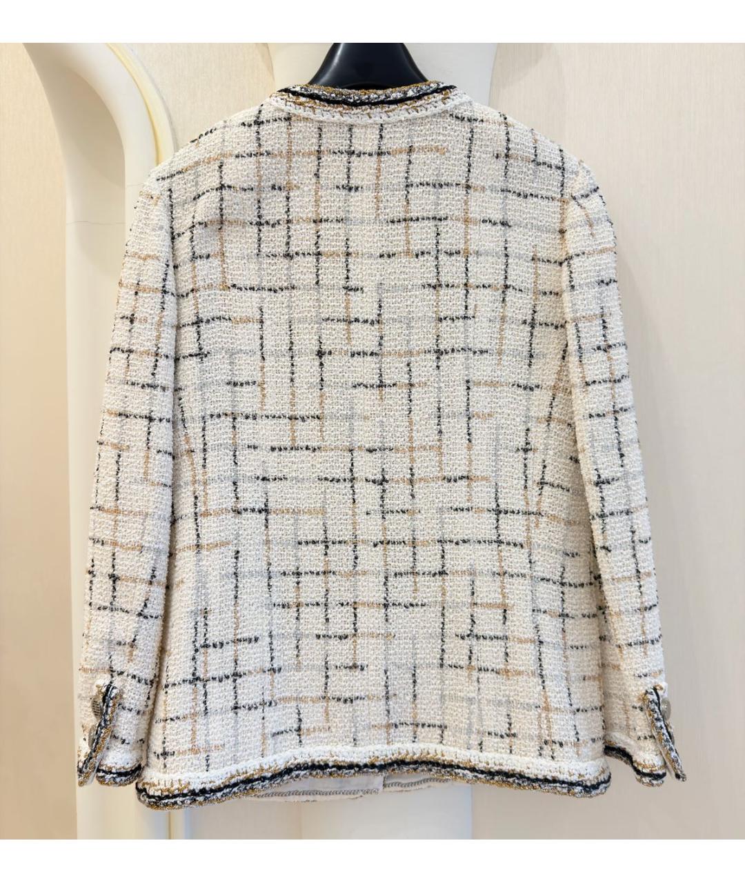 CHANEL Мульти твидовый жакет/пиджак, фото 3
