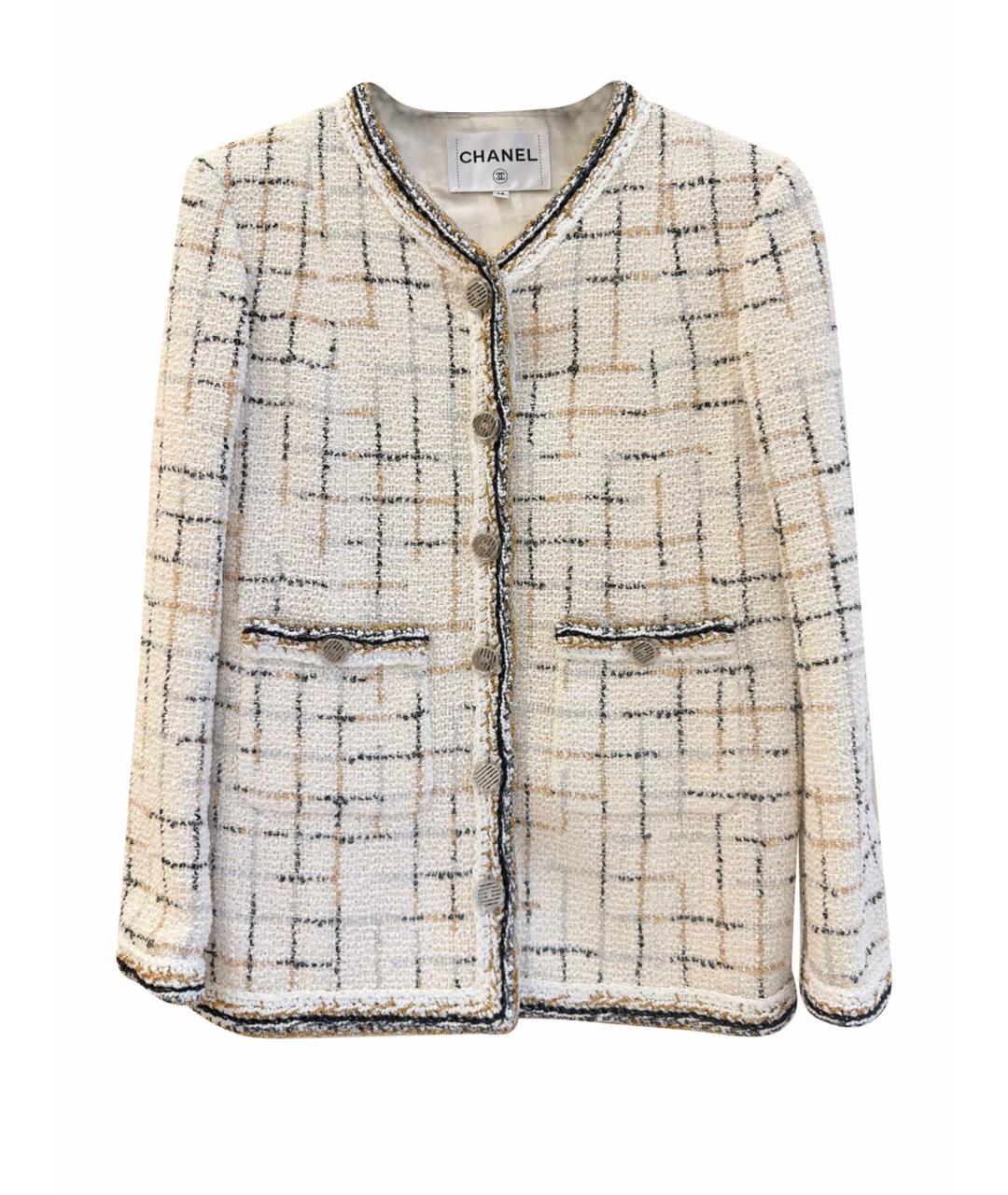 CHANEL Мульти твидовый жакет/пиджак, фото 1