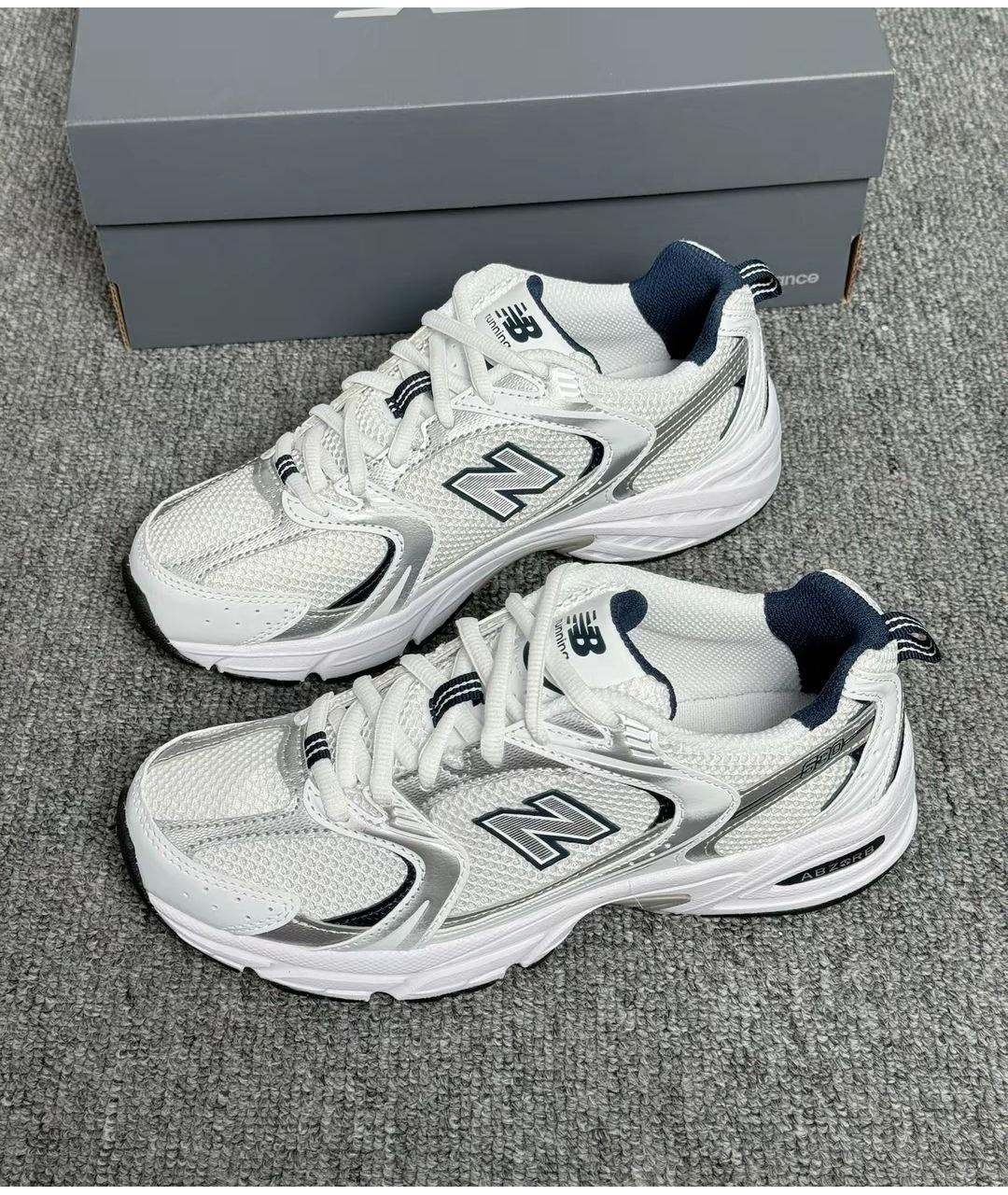 NEW BALANCE Серые текстильные кроссовки, фото 4