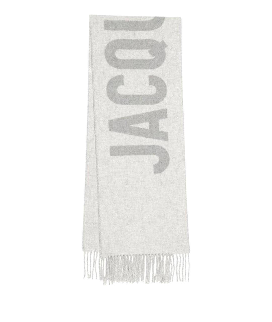 JACQUEMUS Серый шерстяной шарф, фото 1