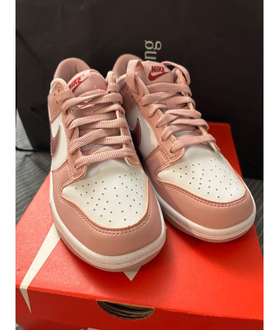 NIKE Розовые кожаные кеды, фото 3