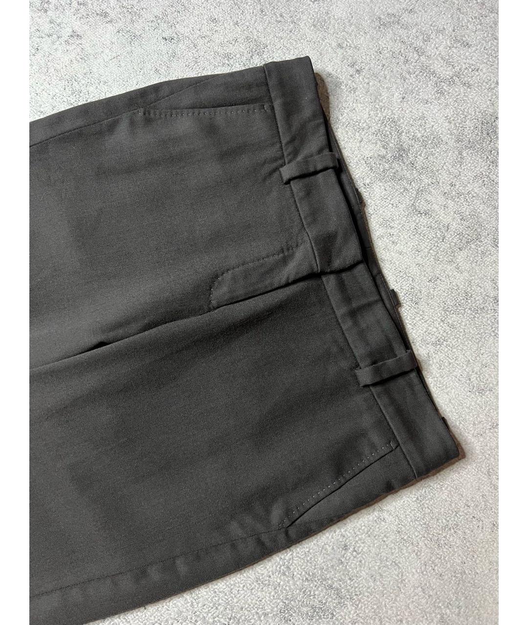 CELINE Серые шерстяные брюки узкие, фото 3