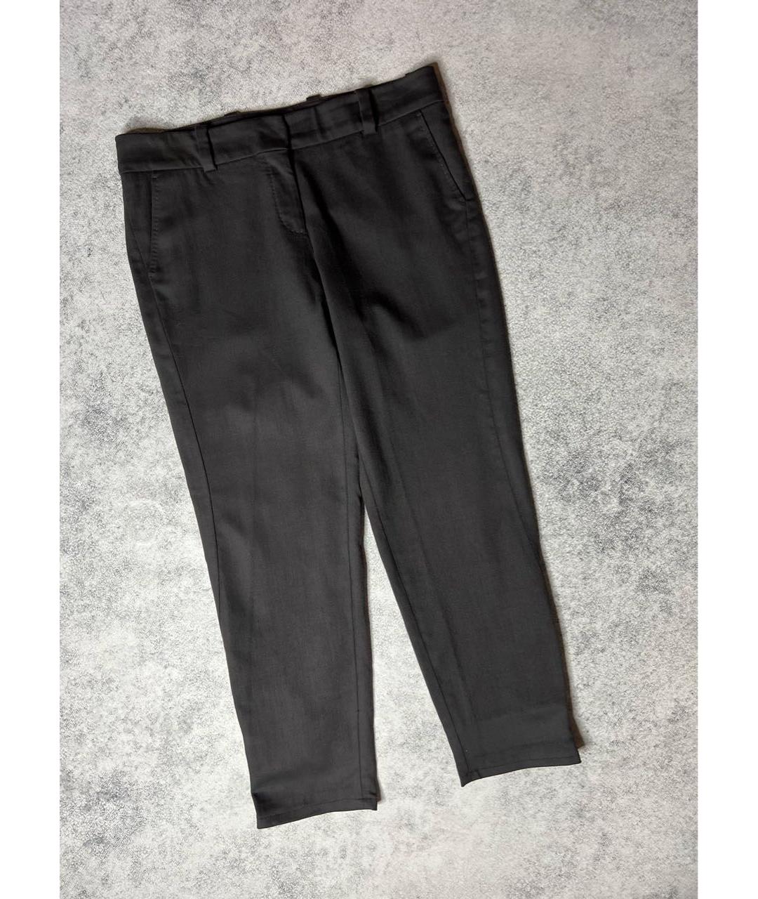 CELINE Серые шерстяные брюки узкие, фото 9