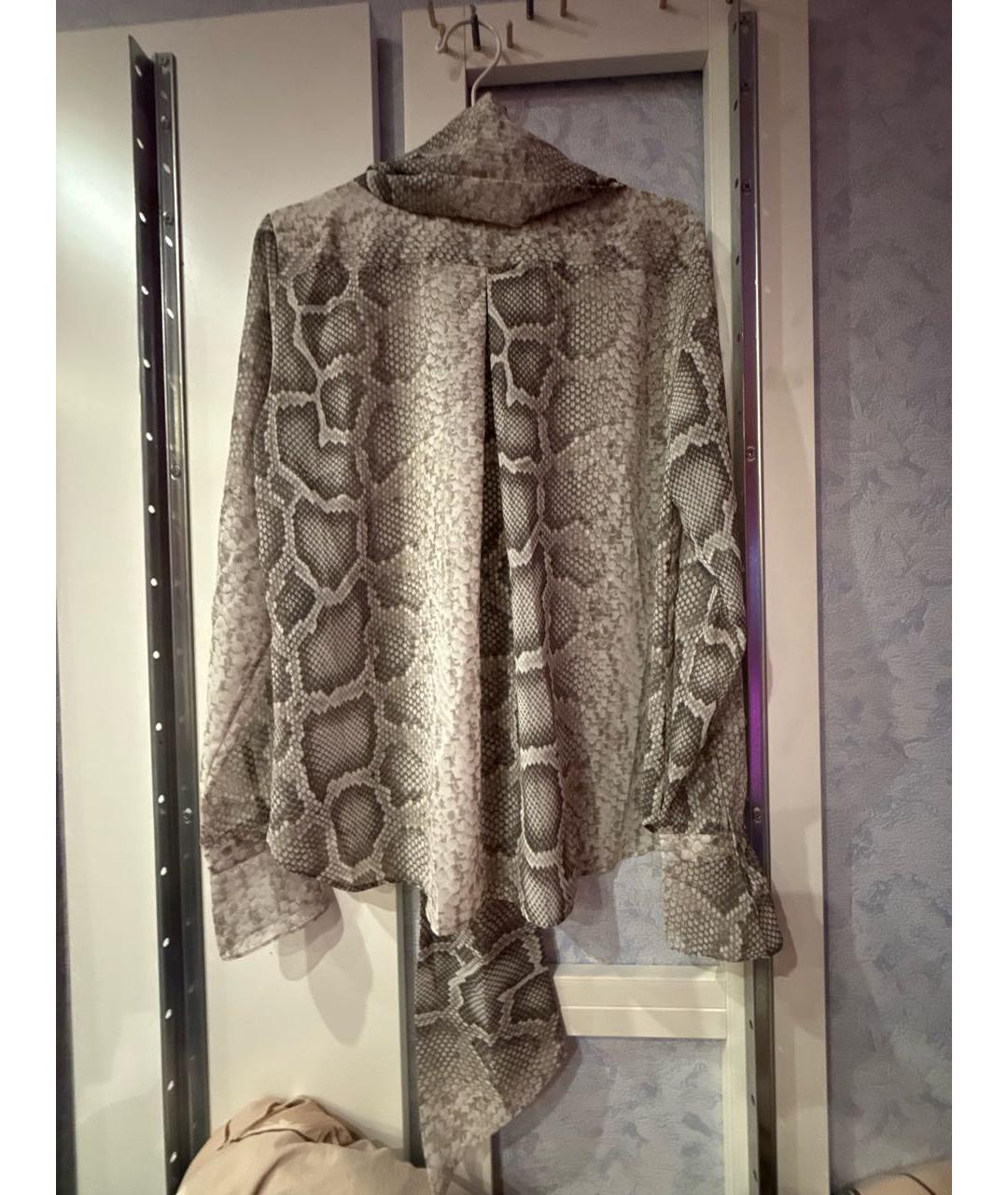 BARBARA BUI Серая полиэстеровая блузы, фото 2