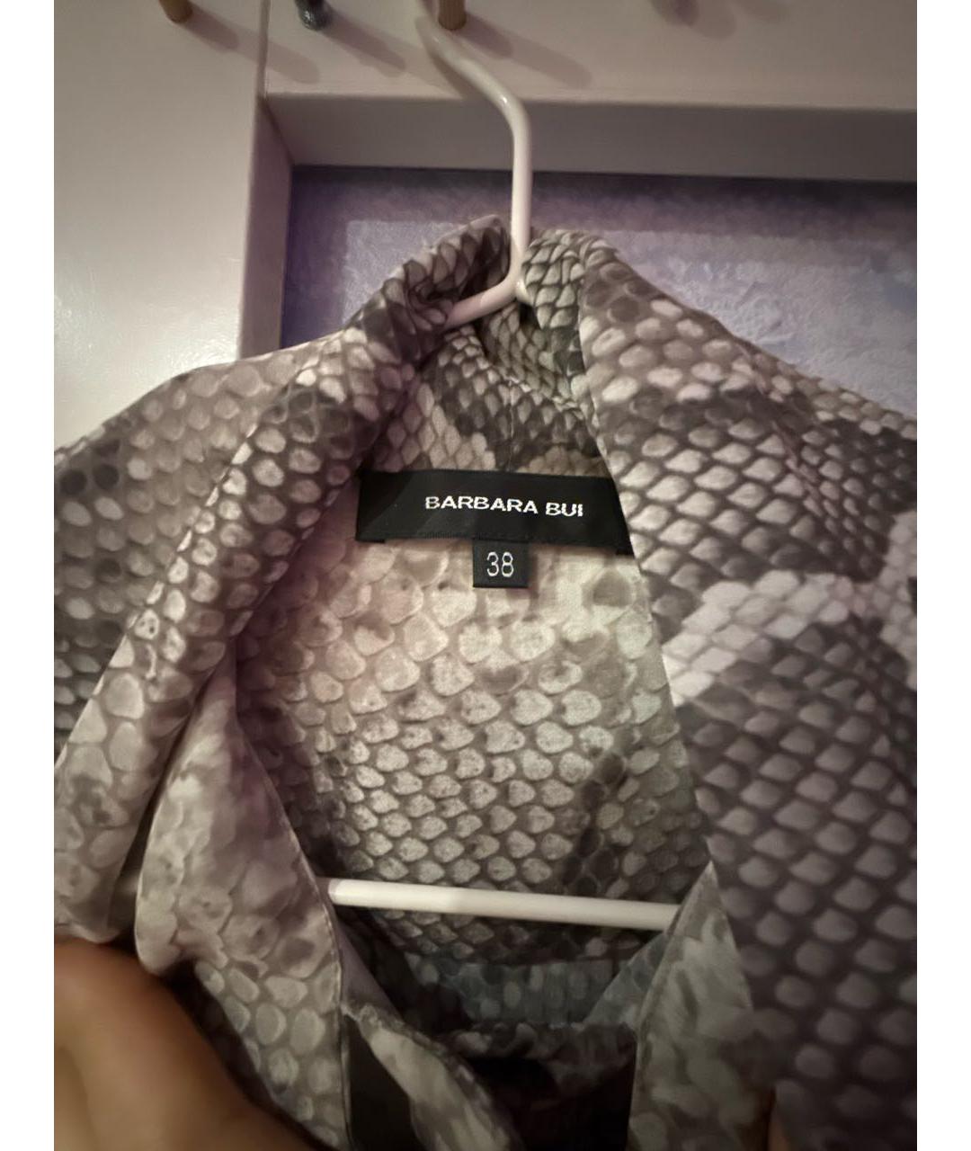 BARBARA BUI Серая полиэстеровая блузы, фото 3