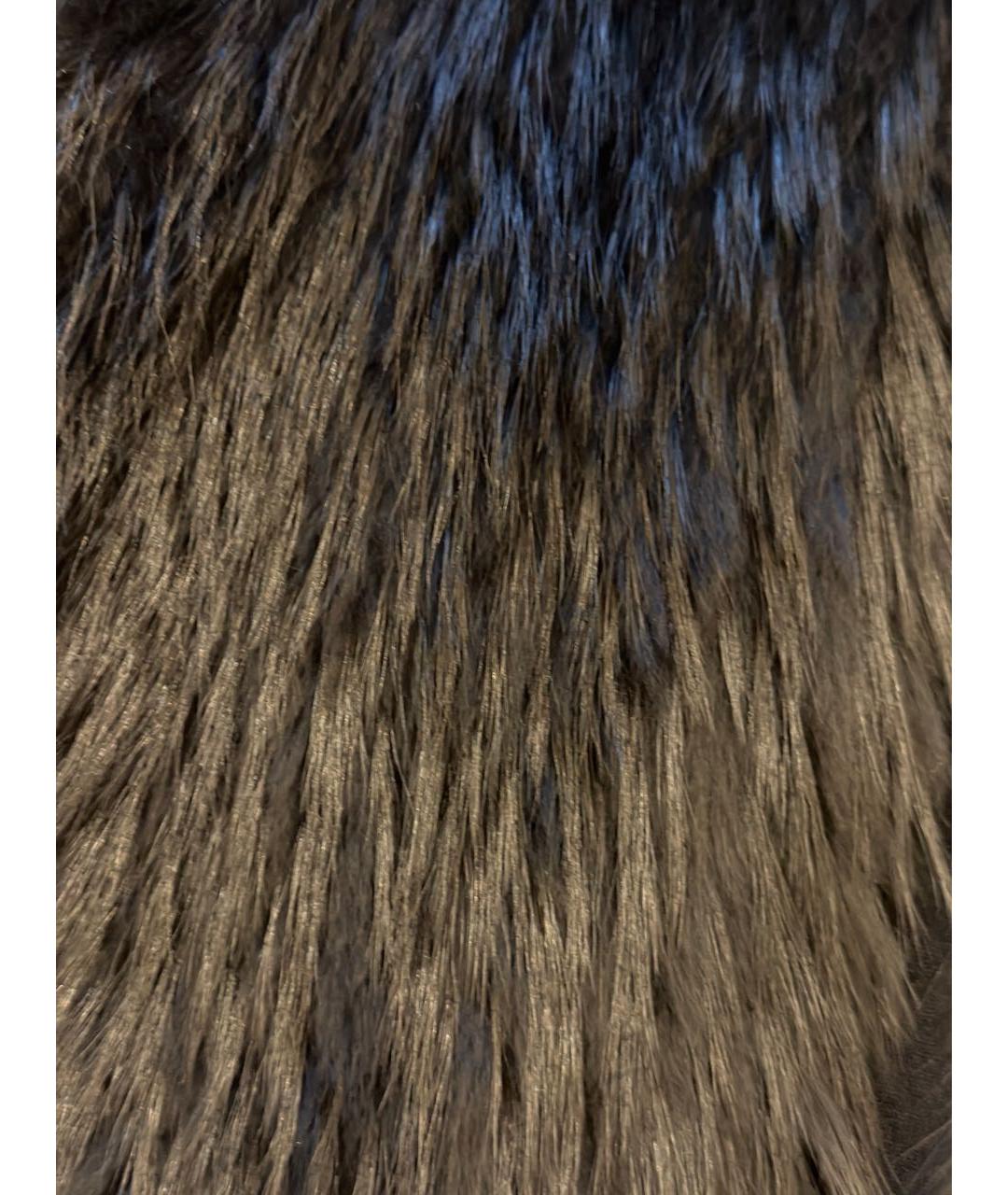 ELIE SAAB Черный меховой кардиган, фото 6