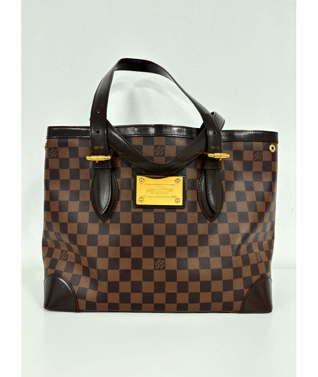 LOUIS VUITTON Коричневая сумка тоут, фото 9