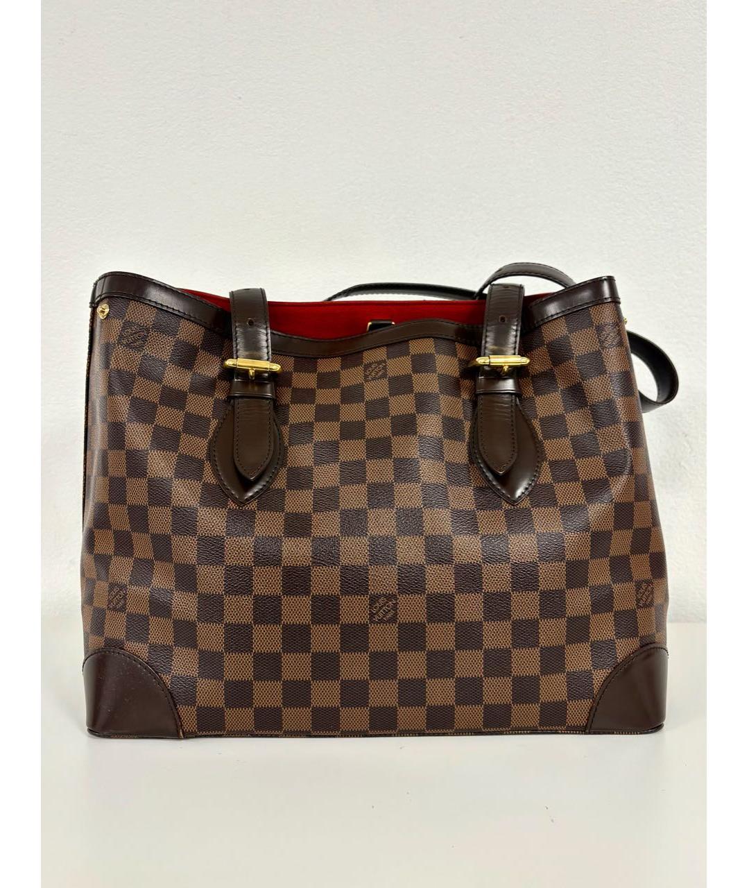 LOUIS VUITTON Коричневая сумка тоут, фото 3