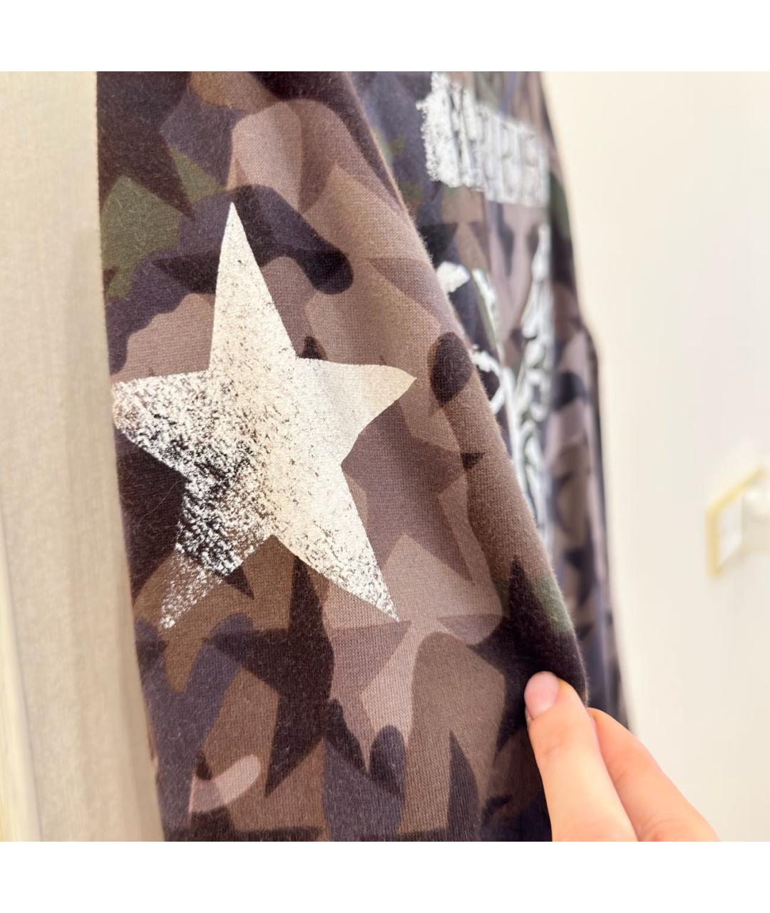 VALENTINO Хаки хлопковая спортивная куртка, фото 4