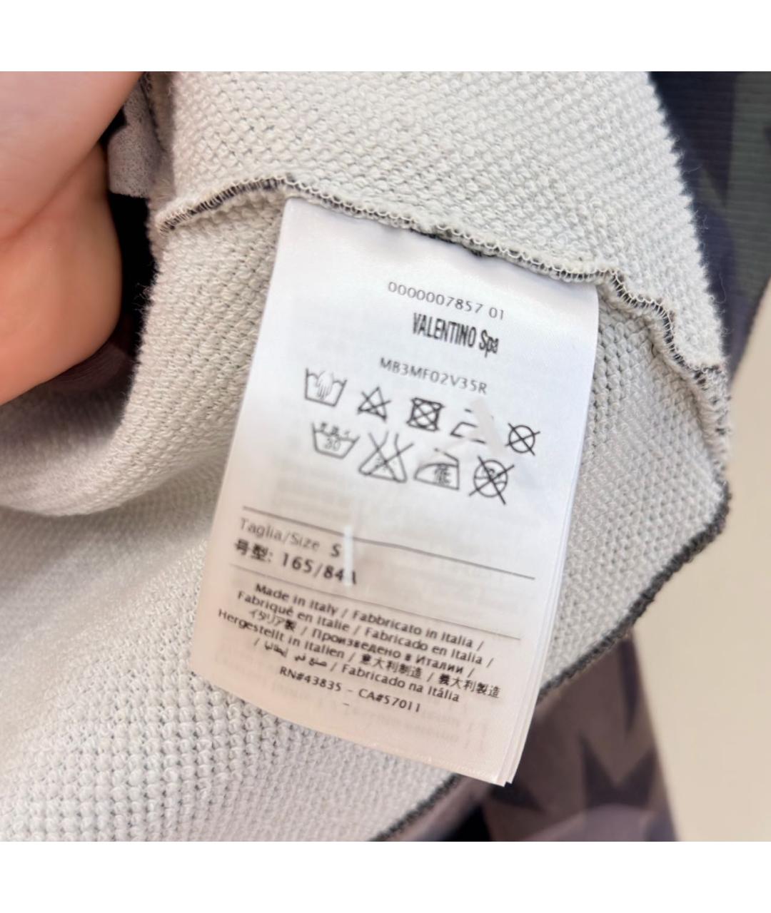 VALENTINO Хаки хлопковая спортивная куртка, фото 3