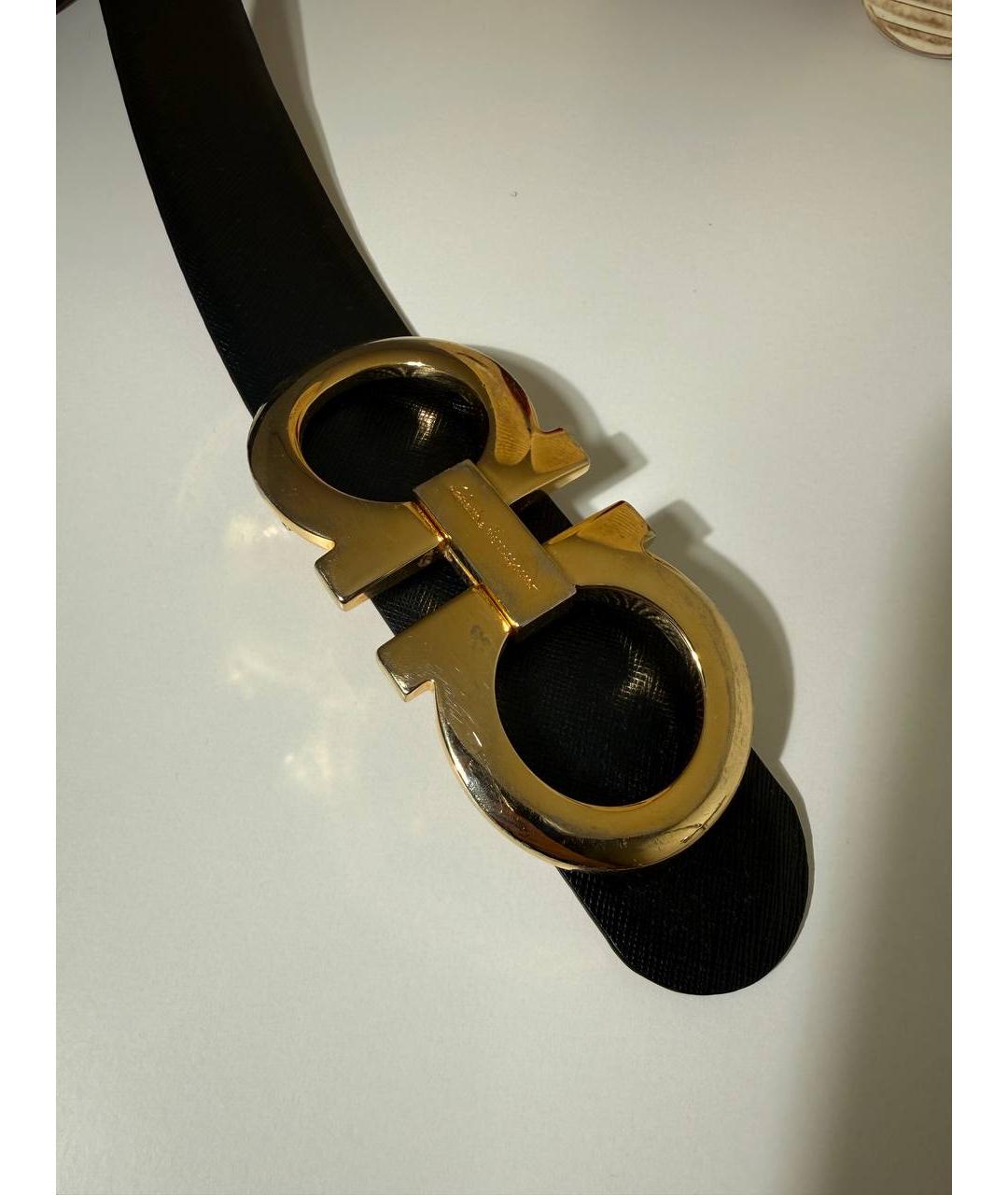 FERRAGAMO Красный кожаный ремень, фото 3