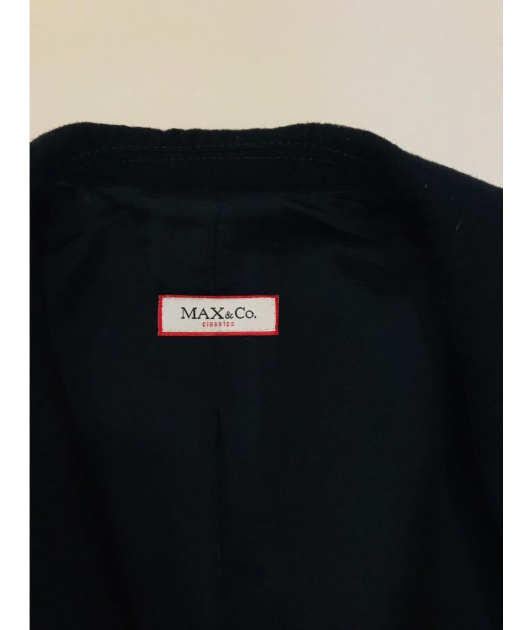 MAX MARA Черный шерстяной жакет/пиджак, фото 3
