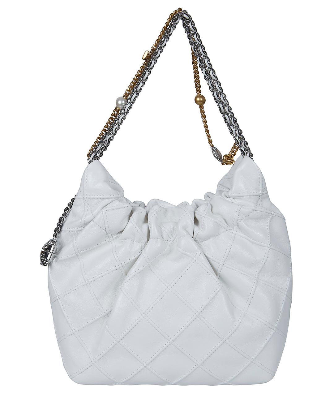 TORY BURCH Белая кожаная сумка через плечо, фото 1