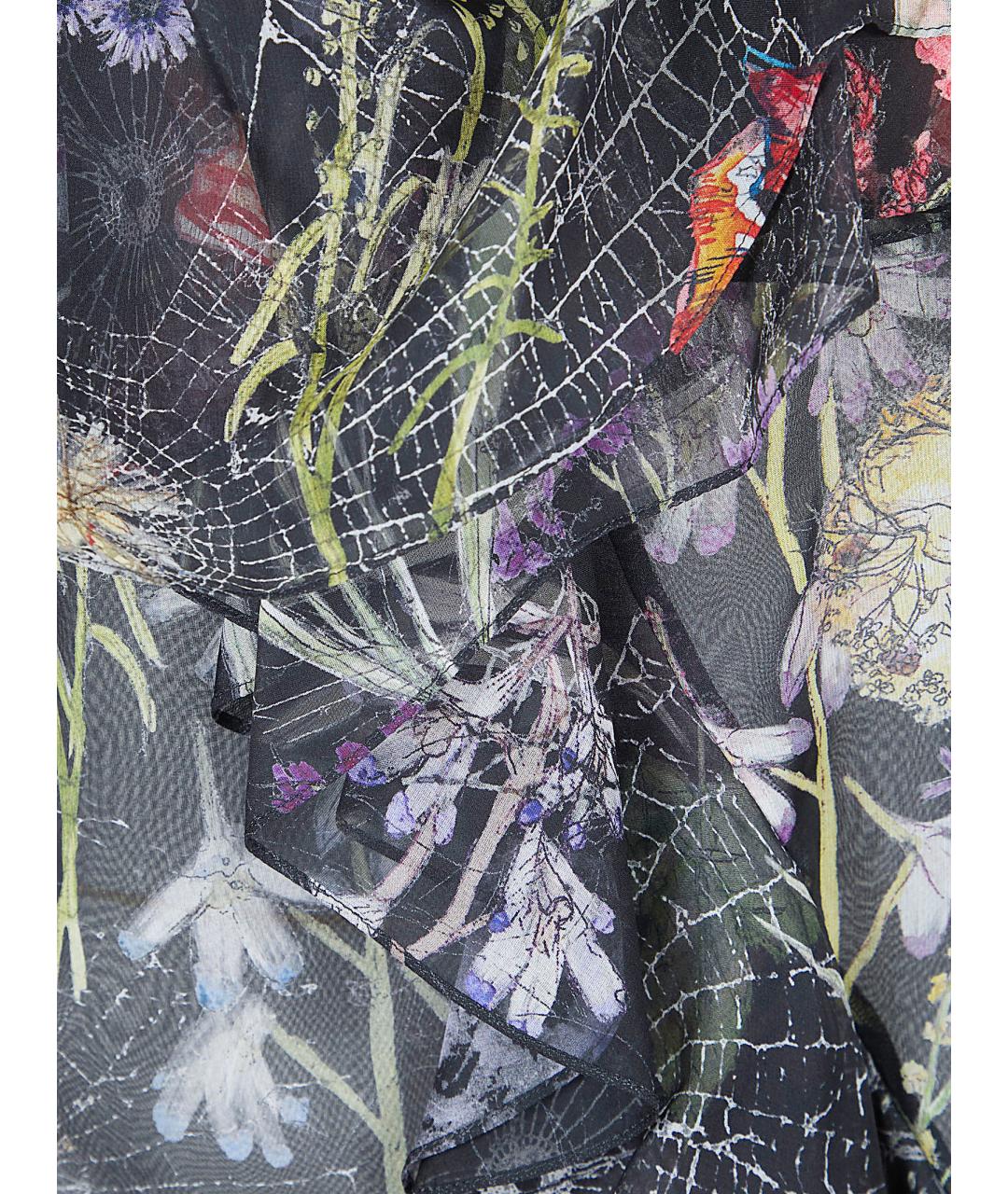 ALEXANDER MCQUEEN Мульти шелковая блузы, фото 3