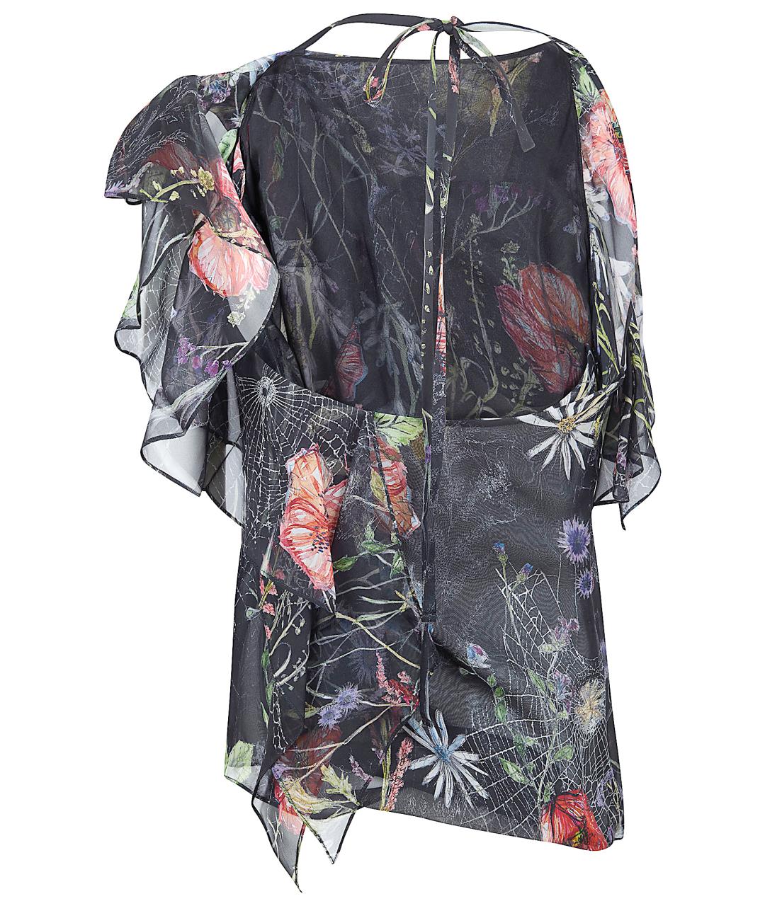 ALEXANDER MCQUEEN Мульти шелковая блузы, фото 2