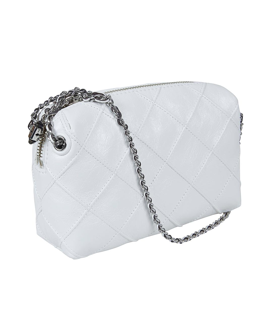 TORY BURCH Белая кожаная сумка через плечо, фото 2