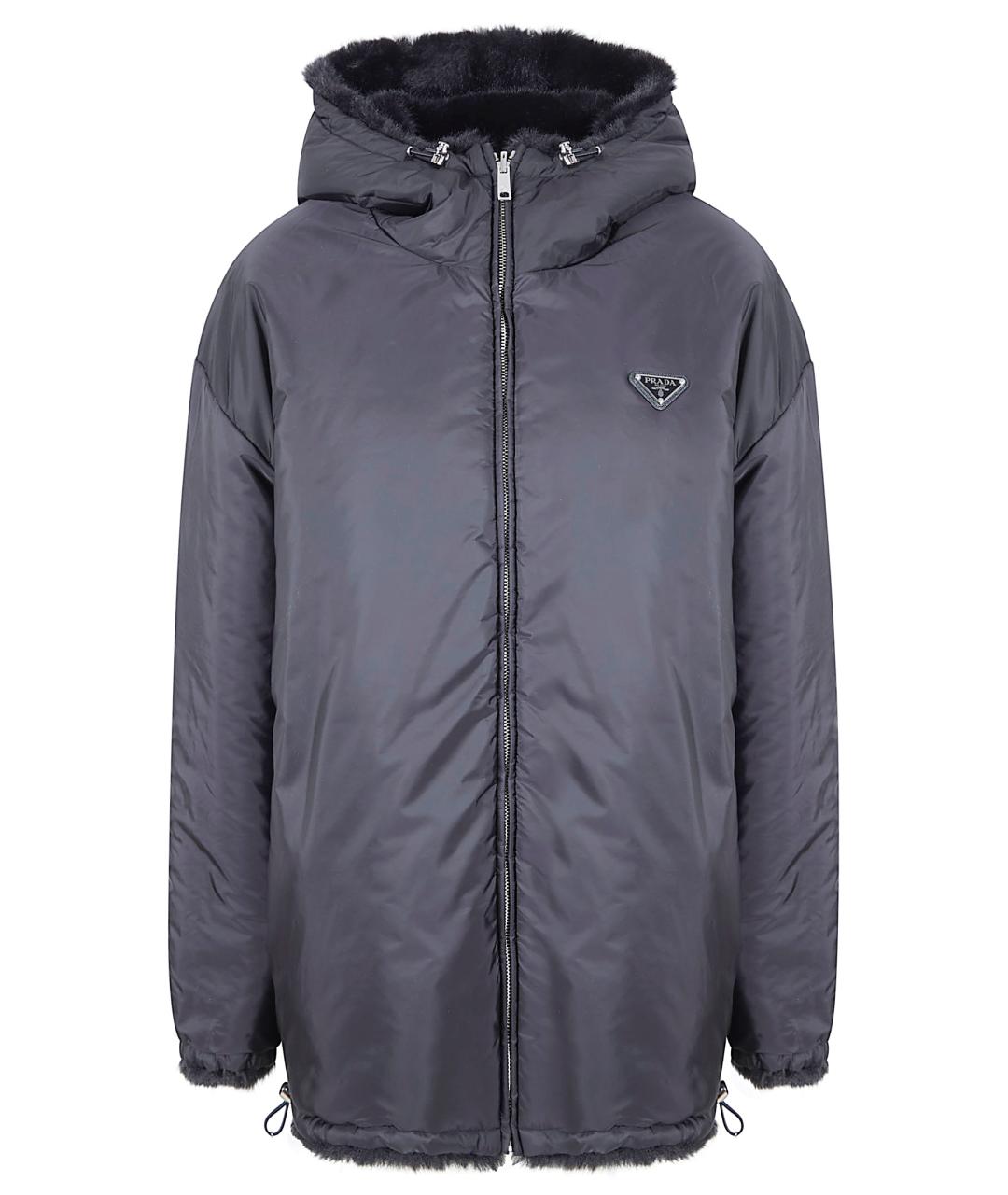 PRADA Черная полиамидовая куртка, фото 4