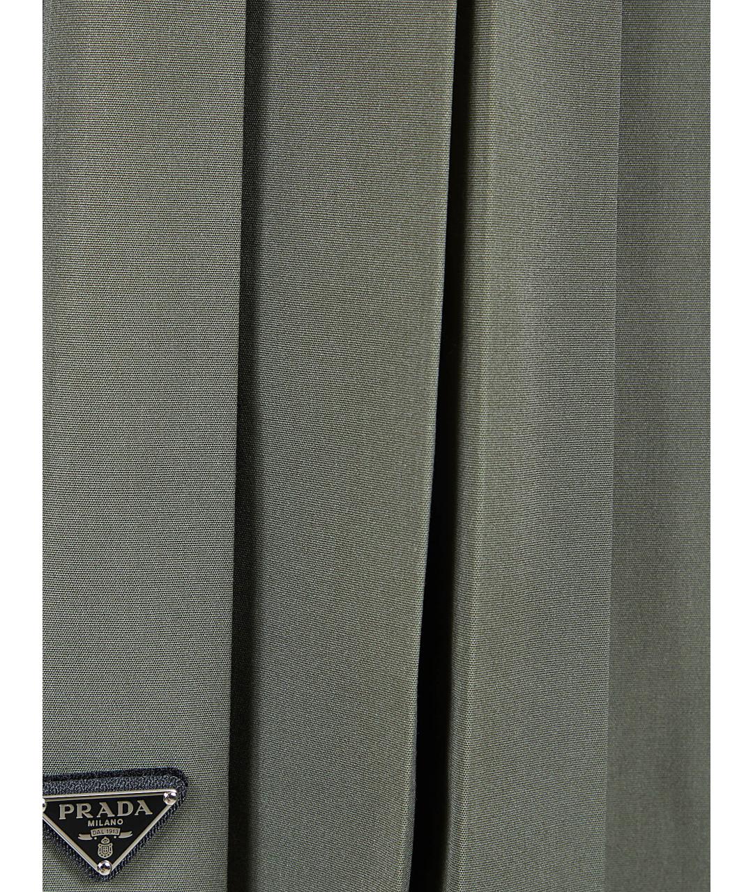 PRADA Зеленая юбка миди, фото 3