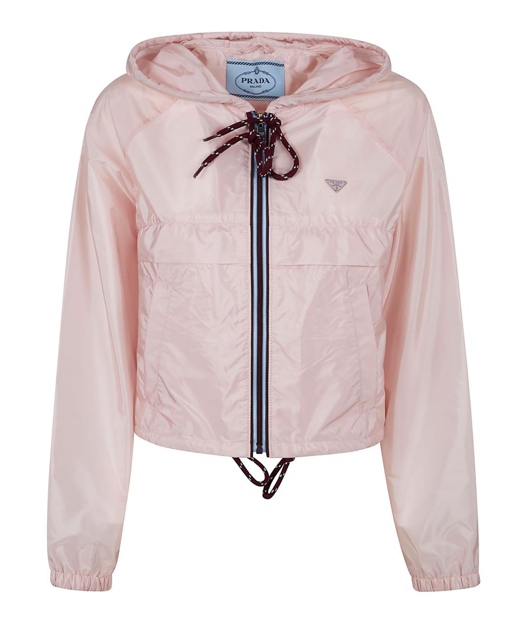 PRADA Розовая полиамидовая куртка, фото 1
