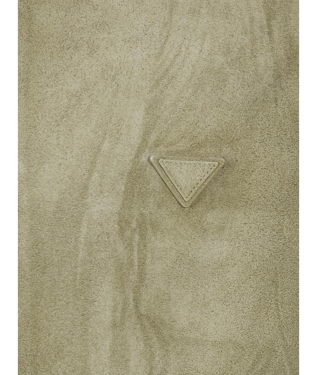 PRADA Зеленая кожаная куртка, фото 3