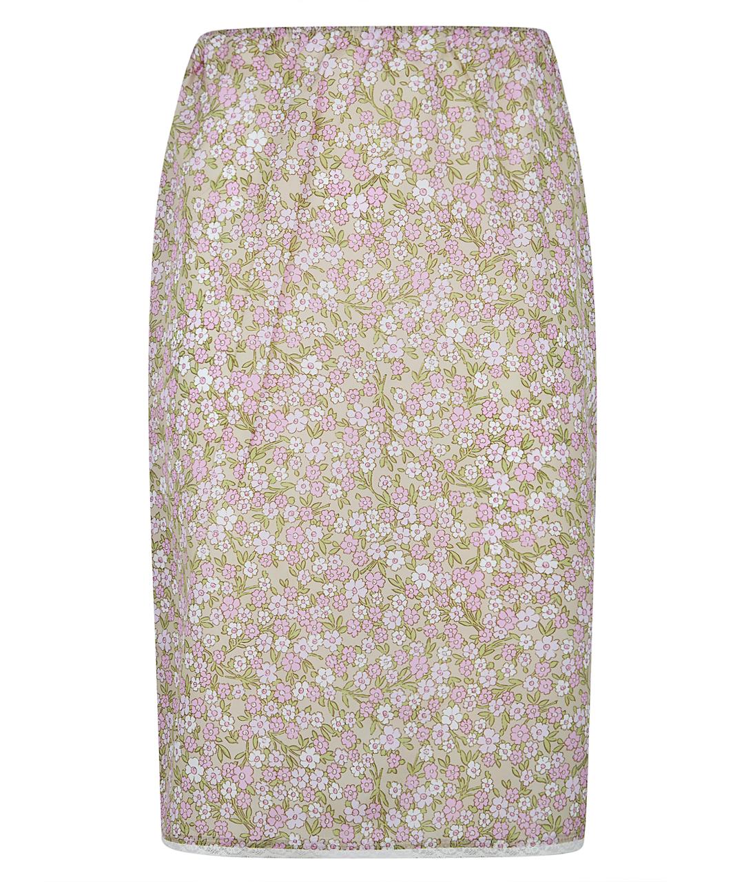 PRADA Мульти шелковая юбка миди, фото 1