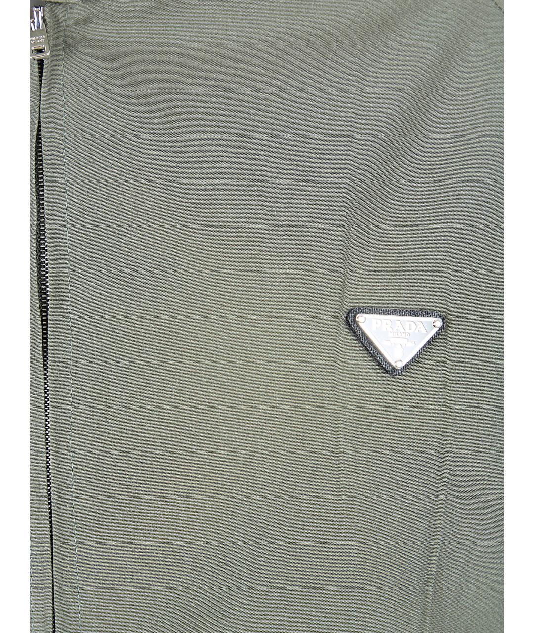 PRADA Зеленая полиамидовая куртка, фото 3