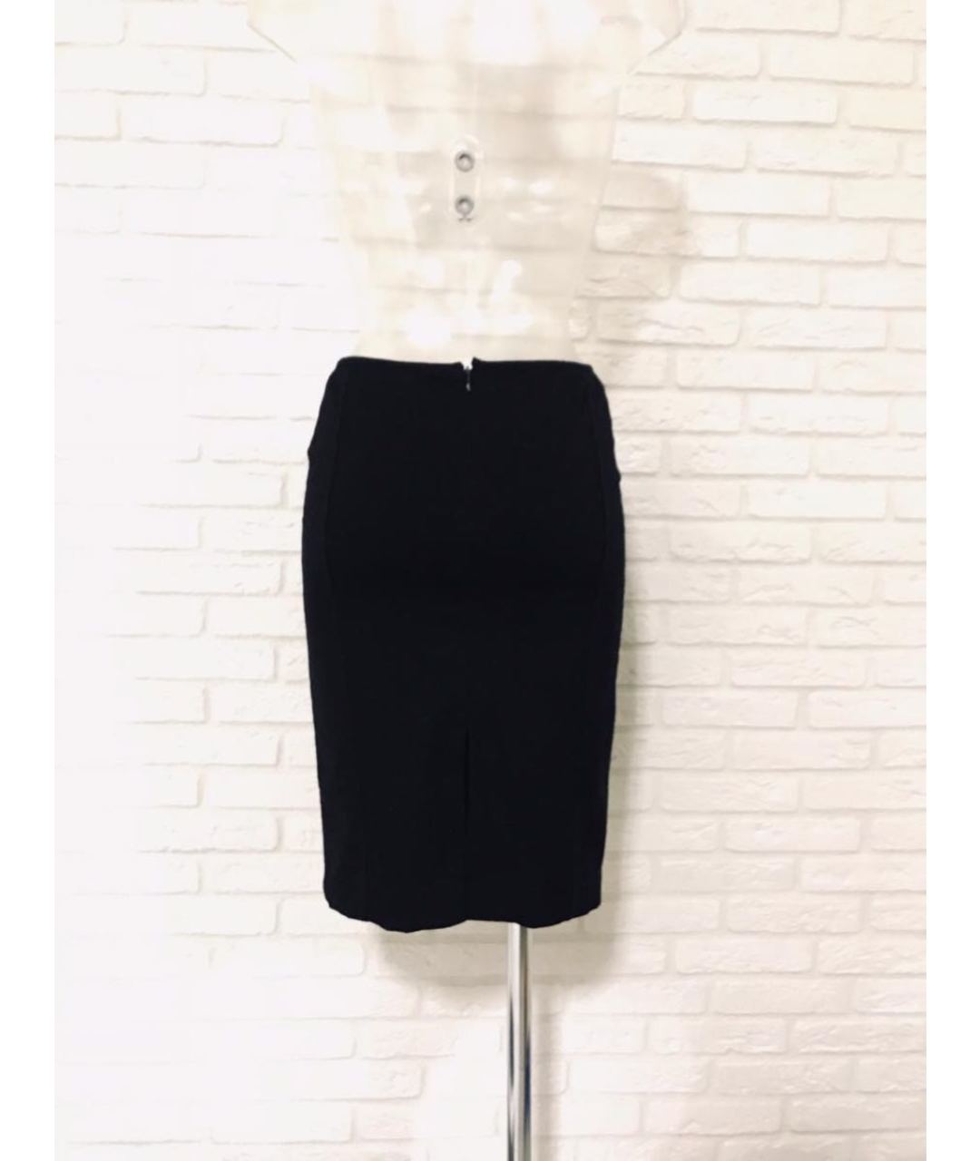 MAX MARA Черная шерстяная юбка мини, фото 2